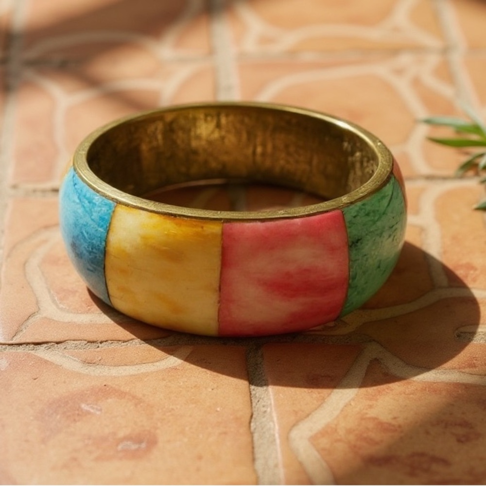 BRASS OVERSIZED BRACELET